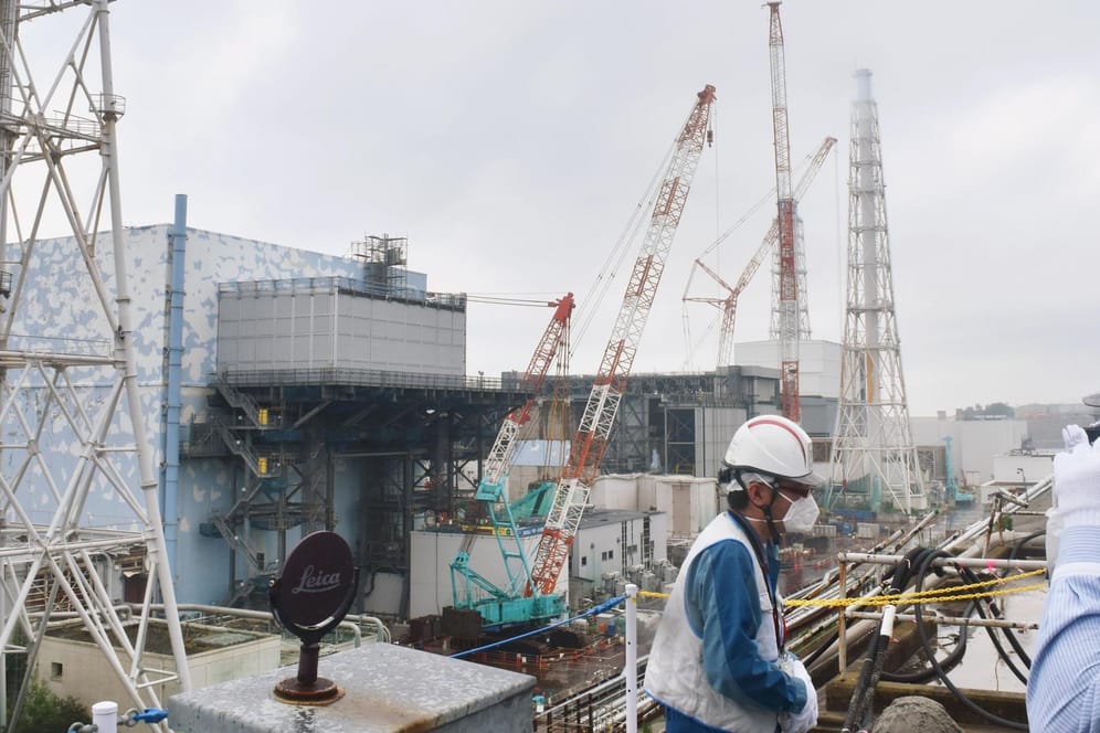 Das explodierte Atomkraftwerk von Fukushima: Der Energiekonzern Tepco wird noch Jahre damit beschäftigt sein, die Unfallstelle von 2011 umzubauen.