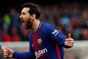 Jubelt über den Treffer zum 1:0: Barcelona-Superstar Lionel Messi.