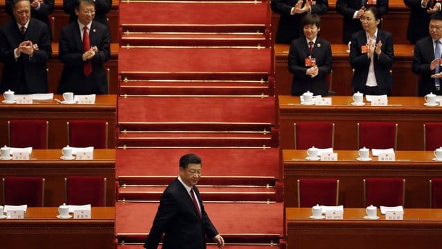 Der Volkskongress will Präsident Xi Jinping den Weg für eine unbegrenzte Amtszeit freimachen. Der Volkskongress will Präsident Xi Jinping den Weg für eine unbegrenzte Amtszeit freimachen.