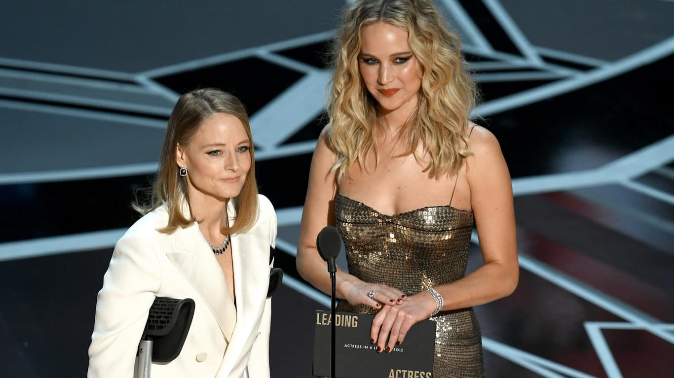Jodie Foster und Jennifer Lawrence: Sie verliehen den Oscar für die "Beste Hauptdarstellerin".