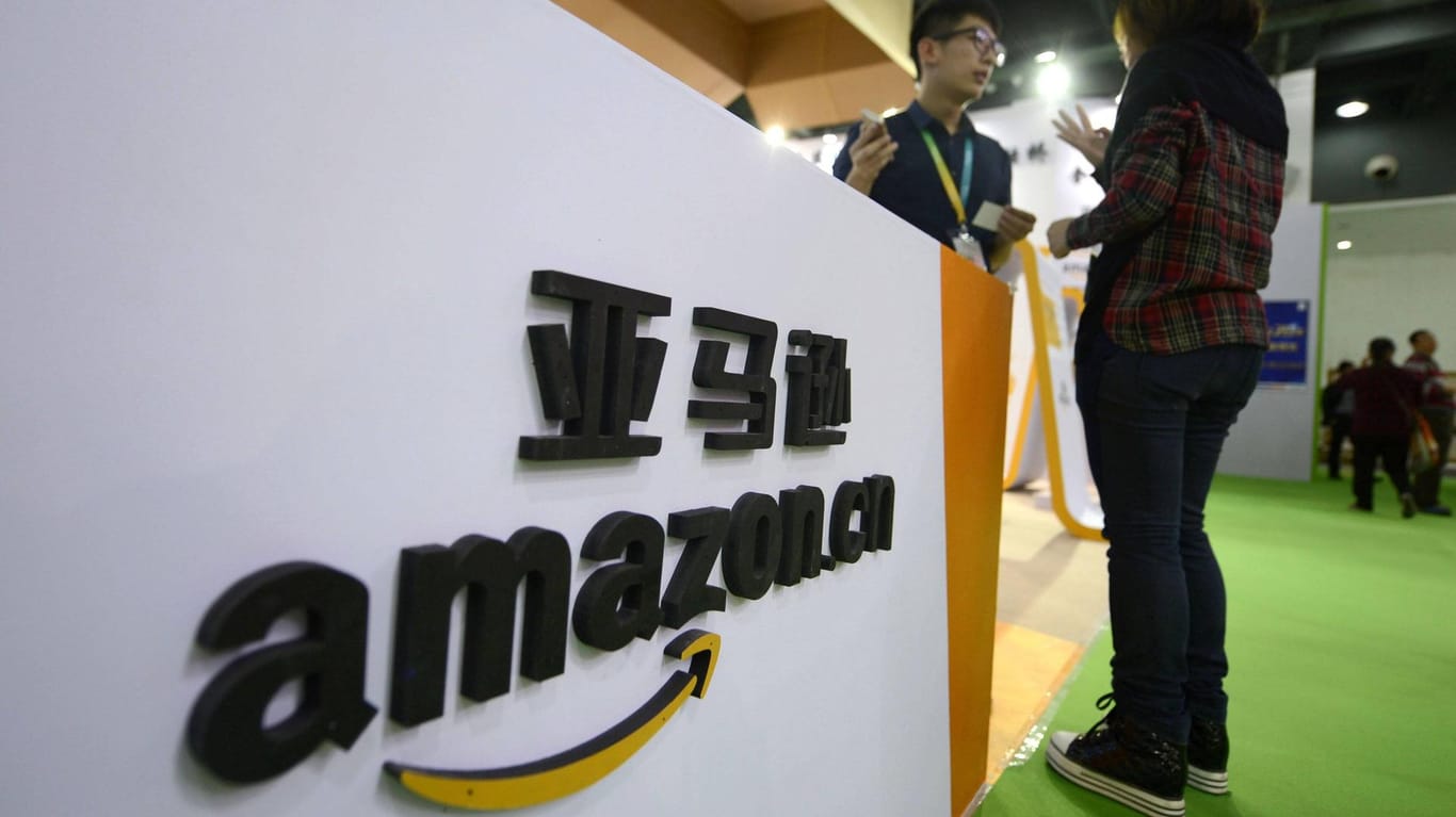 Amazon-Stand auf der "E-Commerce-Expo" in Hangzhou: Amazon will keine Nest-Produkte mehr verkaufen.