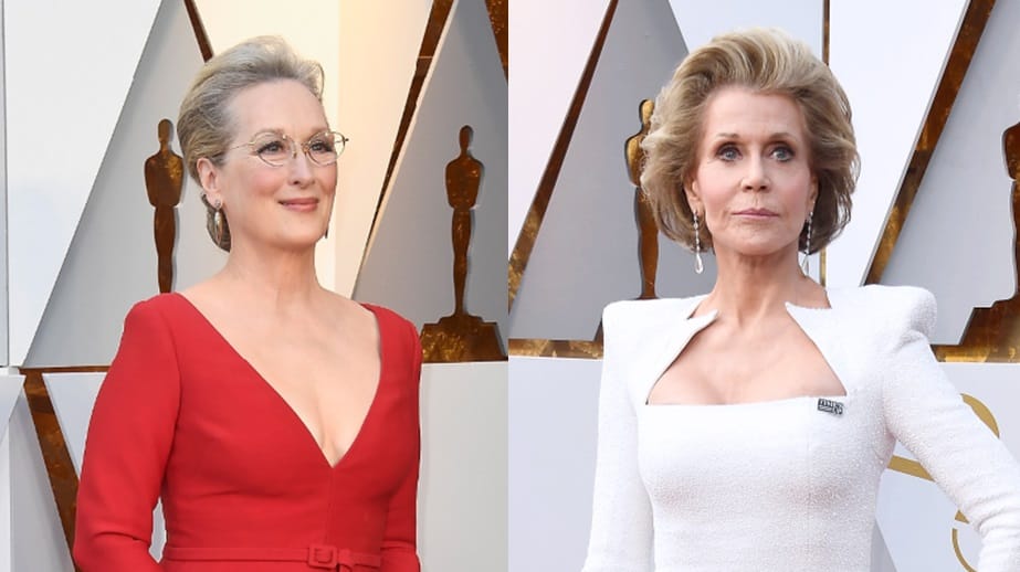 Meryl Streep und Jane Fonda: Sie zogen die Blicke auf sich.