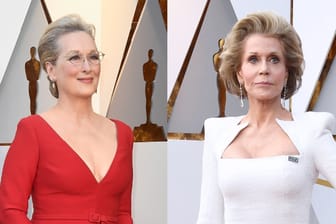 Meryl Streep und Jane Fonda: Sie zogen die Blicke auf sich.