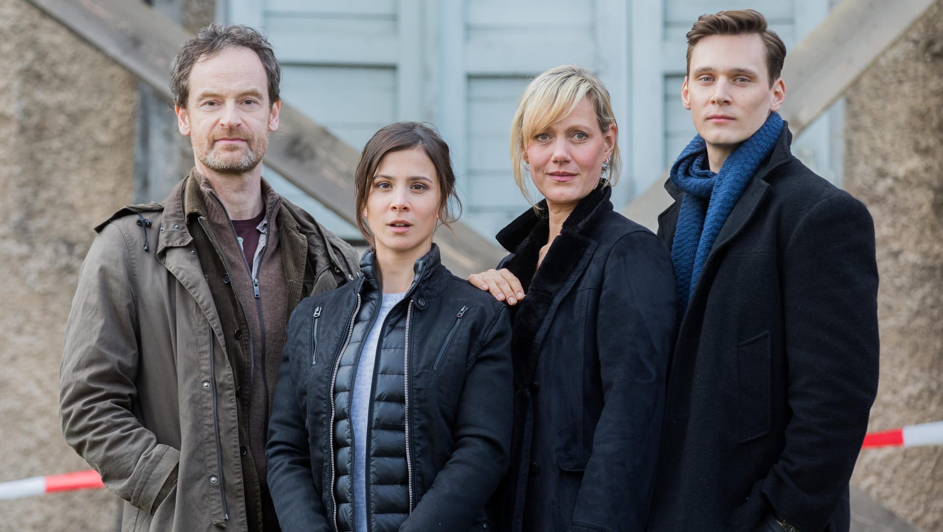 Das Dortmunder Team ist wieder zu viert: Jörg Hartmann (l-r, Peter Faber), Aylin Tezel (Nora Dalay), Anna Schudt (Martina Bönisch) und Rick Okon (Jan Pawlak).