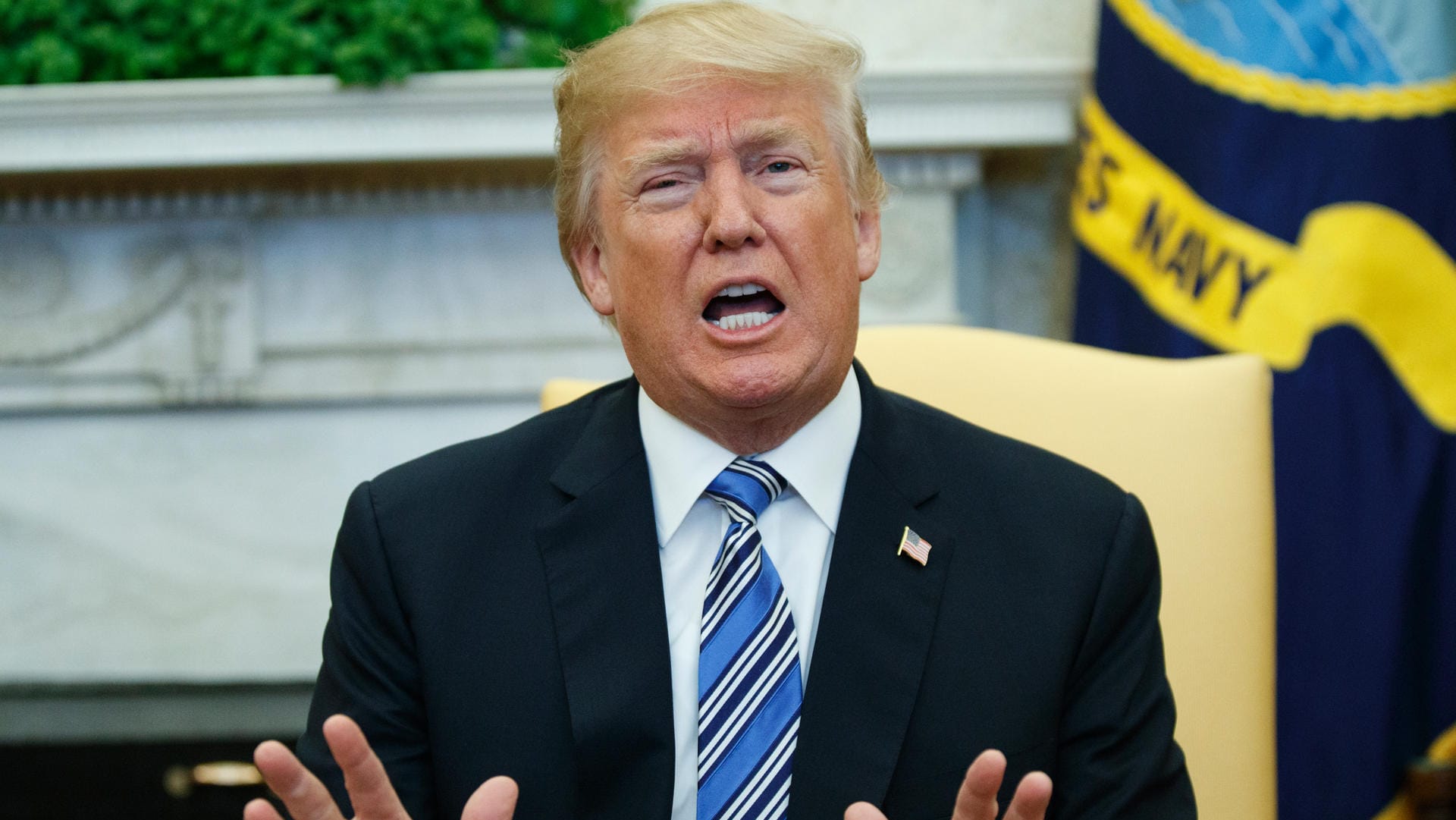 US-Präsident Trump am Montag im Weißen Haus: Kommen als nächstes Strafzölle auf europäische Autos?