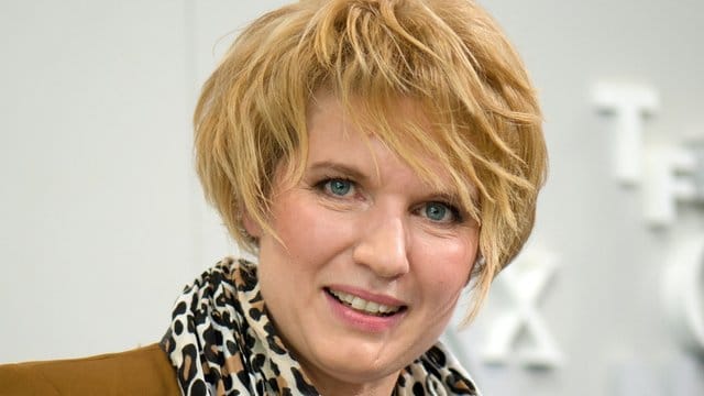 Yvonne Hofstetter 2014 auf der Frankfurter Buchmesse.