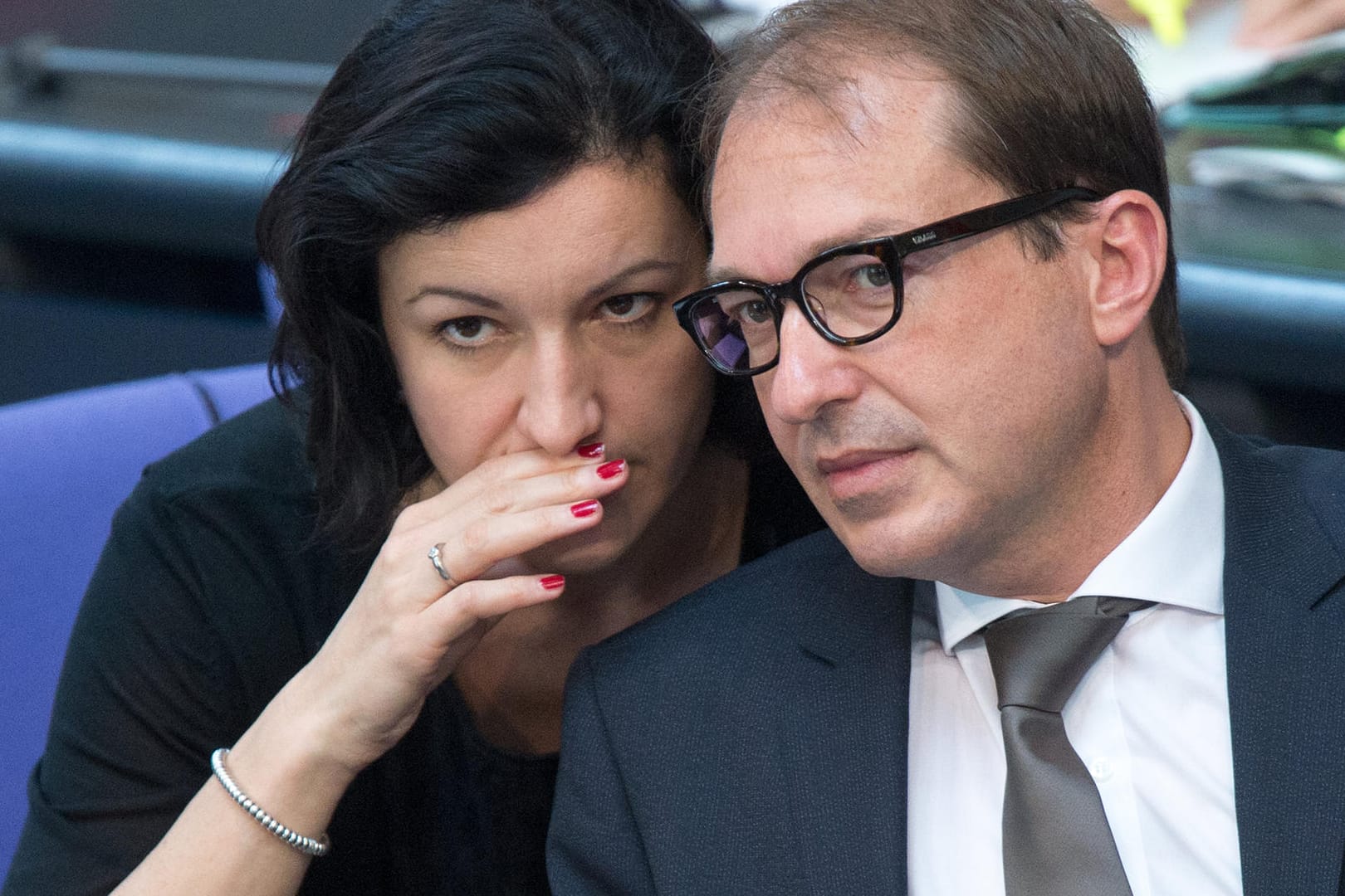 Alexander Dobrindt und Dorothee Bär im Bundestag