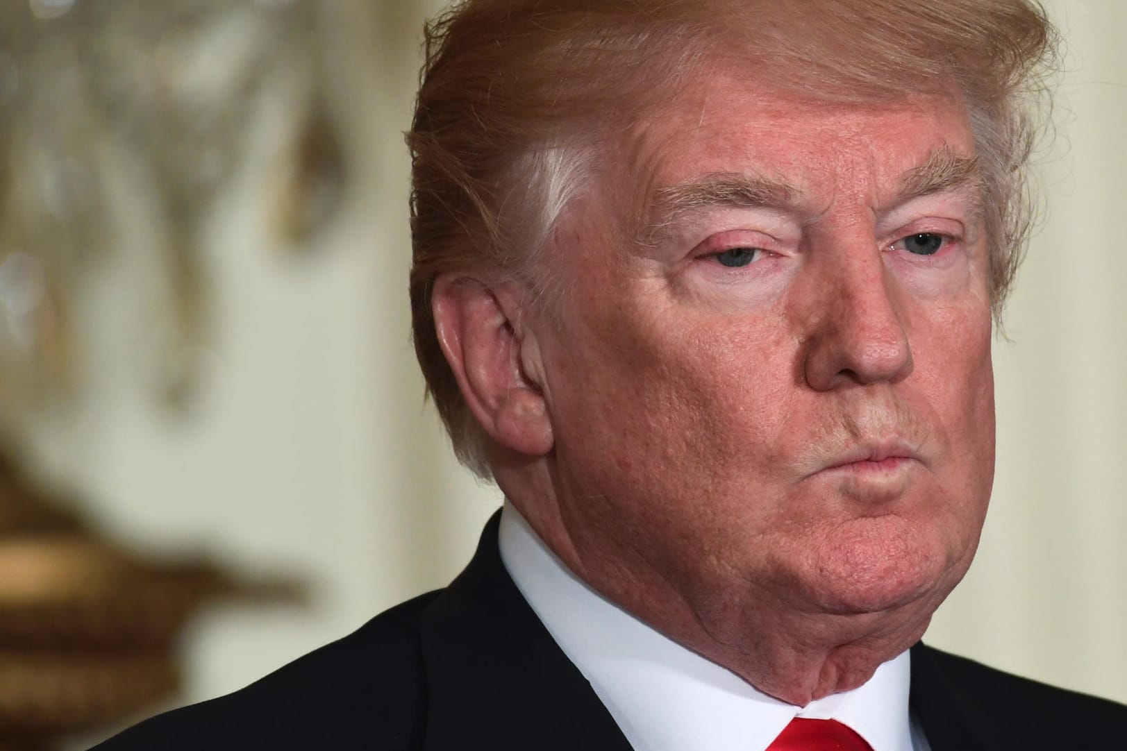 US-Präsident Trump am Dienstag (Ortszeit) im Weißen Haus: "Die Europäische Union war besonders hart zu den Vereinigten Staaten."