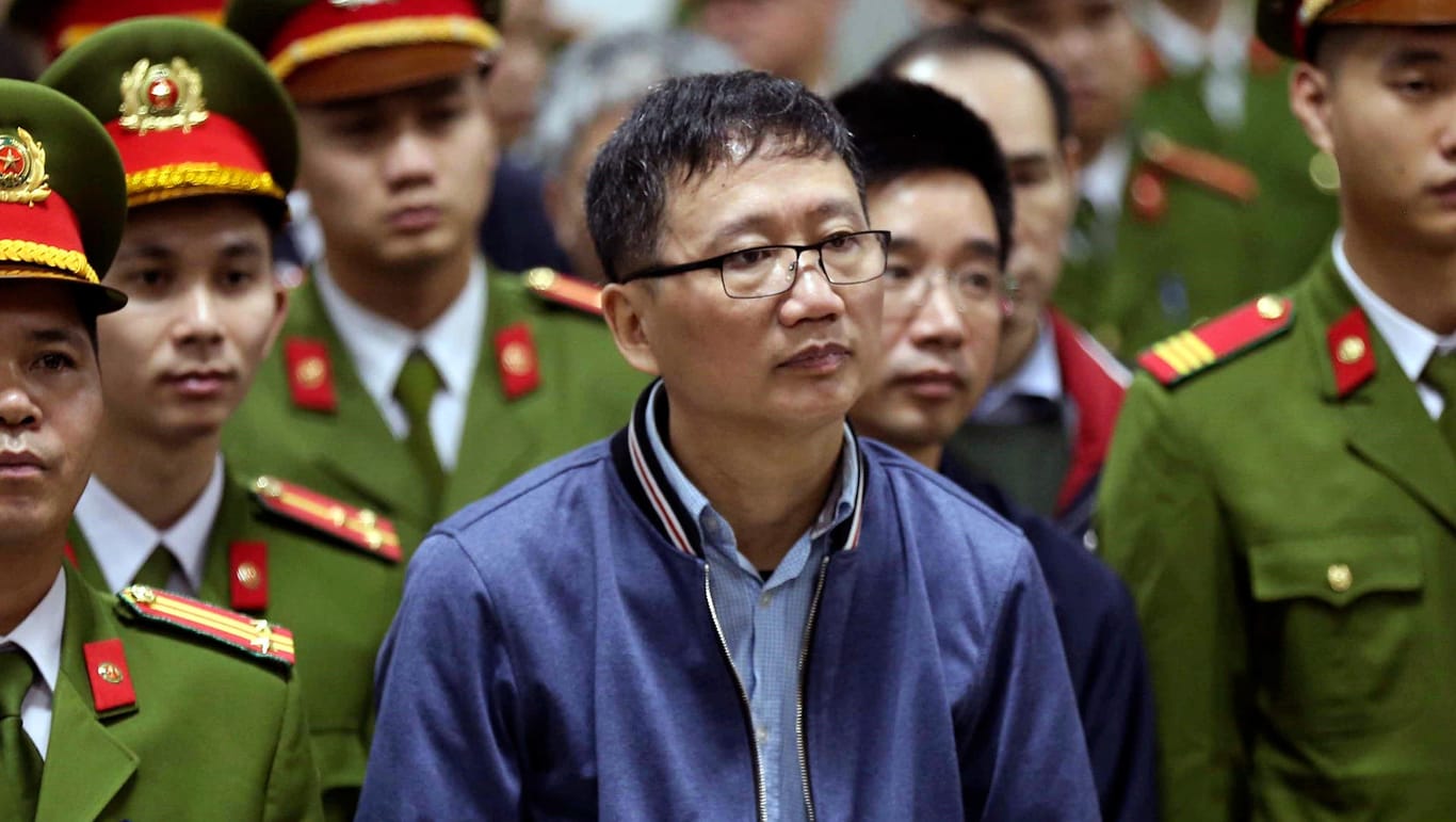 Trinh Xuan Thanh vor einem Gericht in Hanoi im Januar: Der Geschäftsmann war in Berlin entführt worden und ist inzwischen in zwei Prozessen jeweils zu lebenslanger Haft verurteilt worden.
