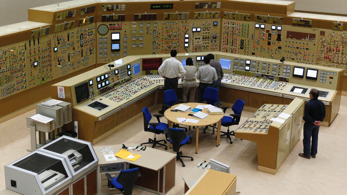 Ein Kontrollraum im belgischen AKW Tihange. Der Rest der Anlage ist auch nicht moderner.