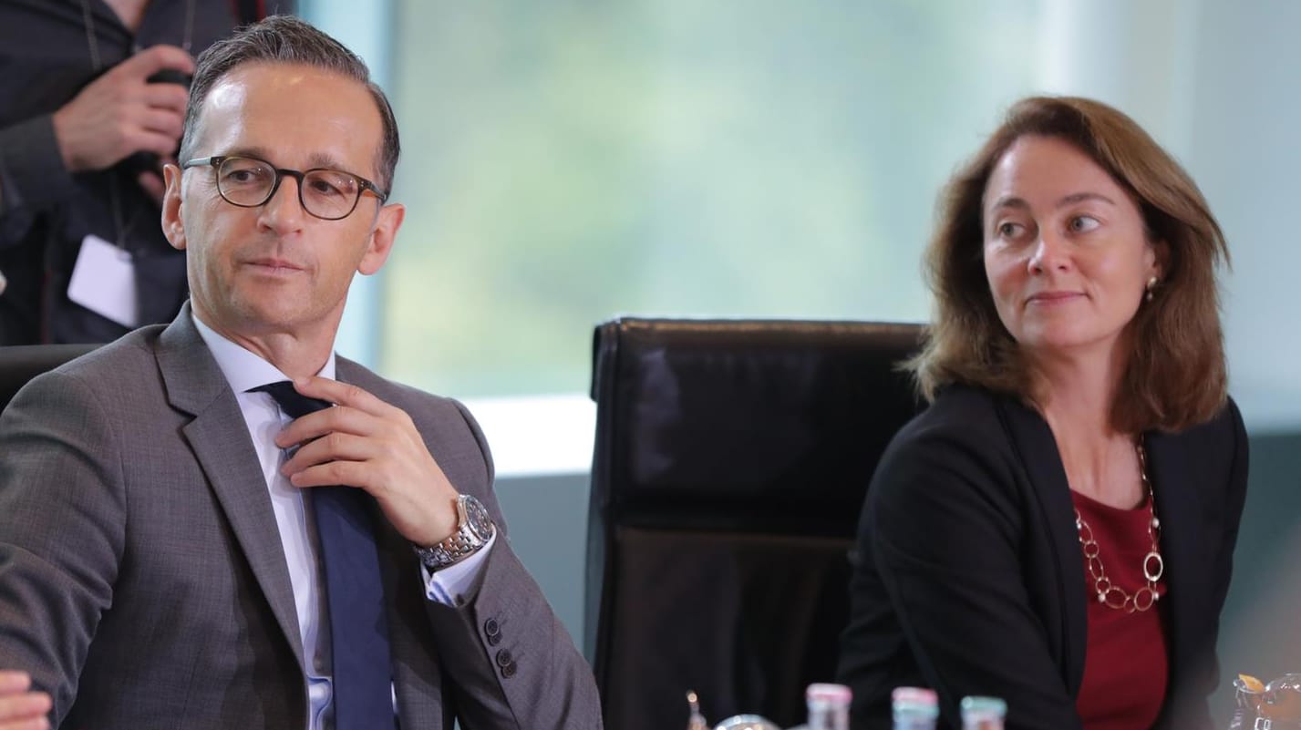 Heiko Maas und Katarina Barley: Sie sind die einzigen SPD-Ministerkandidaten, die bereits schon einmal am Kabinettstisch von Angela Merkel saßen.