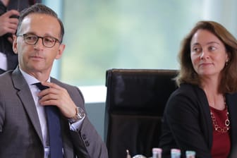 Heiko Maas und Katarina Barley: Sie sind die einzigen SPD-Ministerkandidaten, die bereits schon einmal am Kabinettstisch von Angela Merkel saßen.