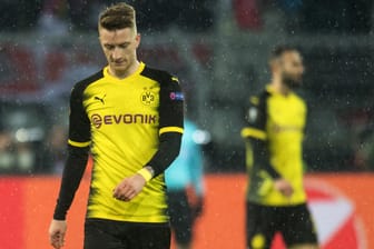 Ratlos: Dortmunds Angreifer Marco Reus im Spiel gegen Salzburg.