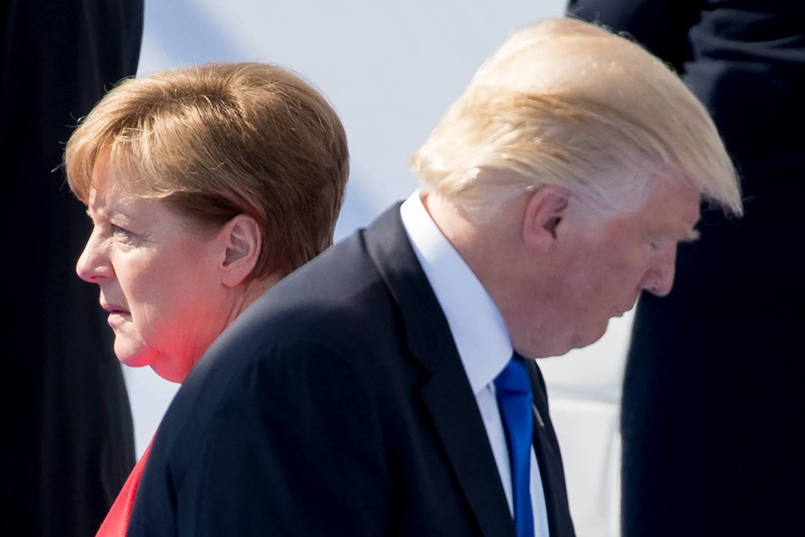 Angela Merkel und Donald Trump beim Nato-Gipfel im Mai 2017: Zeit, sich von Illusionen zu verabschieden.