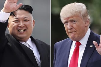 Kim Jong Un und Donald Trump: Bis Ende Mai wollen sich die beiden treffen.