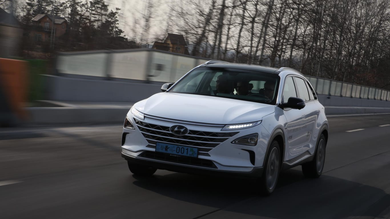 Sein Brennstoffzellenantrieb macht den Hyundai Nexo zum Exoten