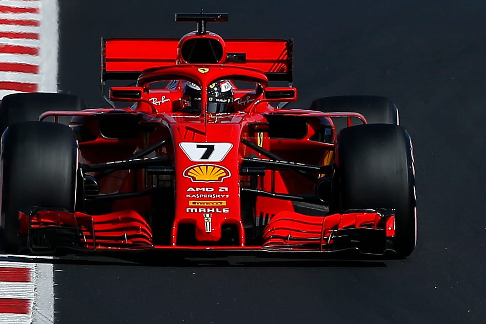 Kimi Räikkönen beim Test in Barcelona.