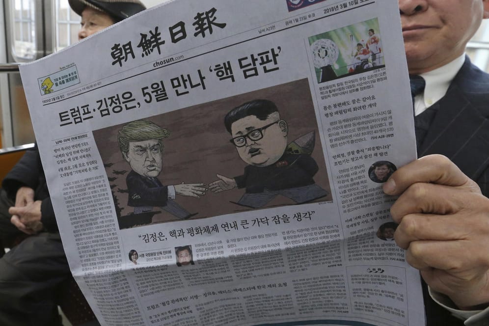 Die Karikaturisten mal es sich bereits aus: Ein Treffen zwischen Donald Trump und Diktator Kim wäre historisch – könnte aber doch noch scheitern.