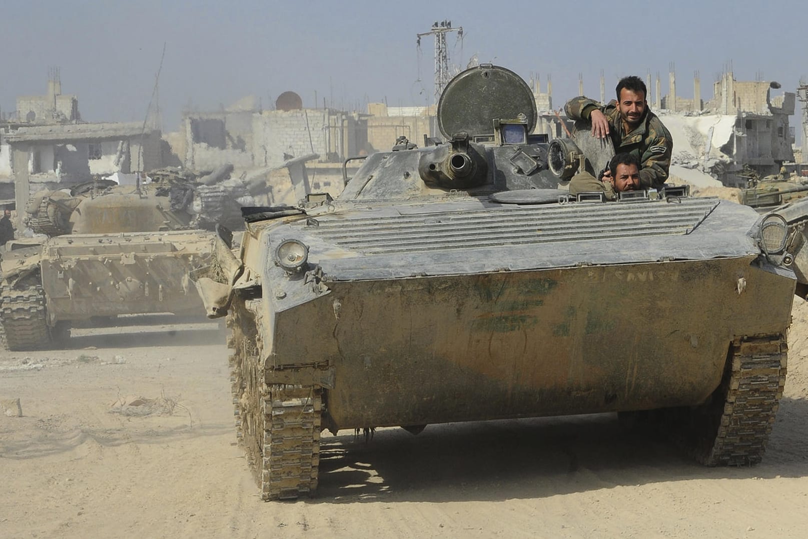 Das Ziel der syrischen Regierungstruppen sind die Verbindungsstraßen zwischen den beiden großen Städten in Ost-Ghuta.