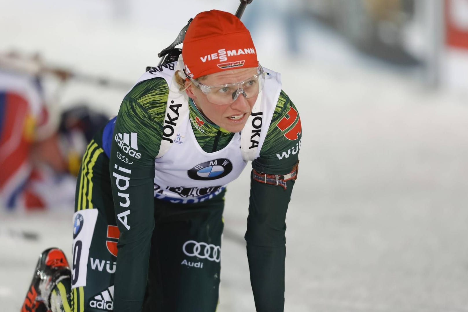 Franziska Hildebrand: In der Mixed-Staffel reichte es für die deutschen Biathleten nur zu Platz sieben.