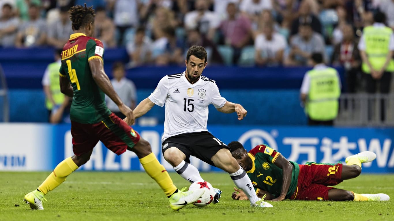 Amin Younes im DFB-Dress: Der 24-Jährige machte fünf Länderspiele und zwei Tore für Deutschland.