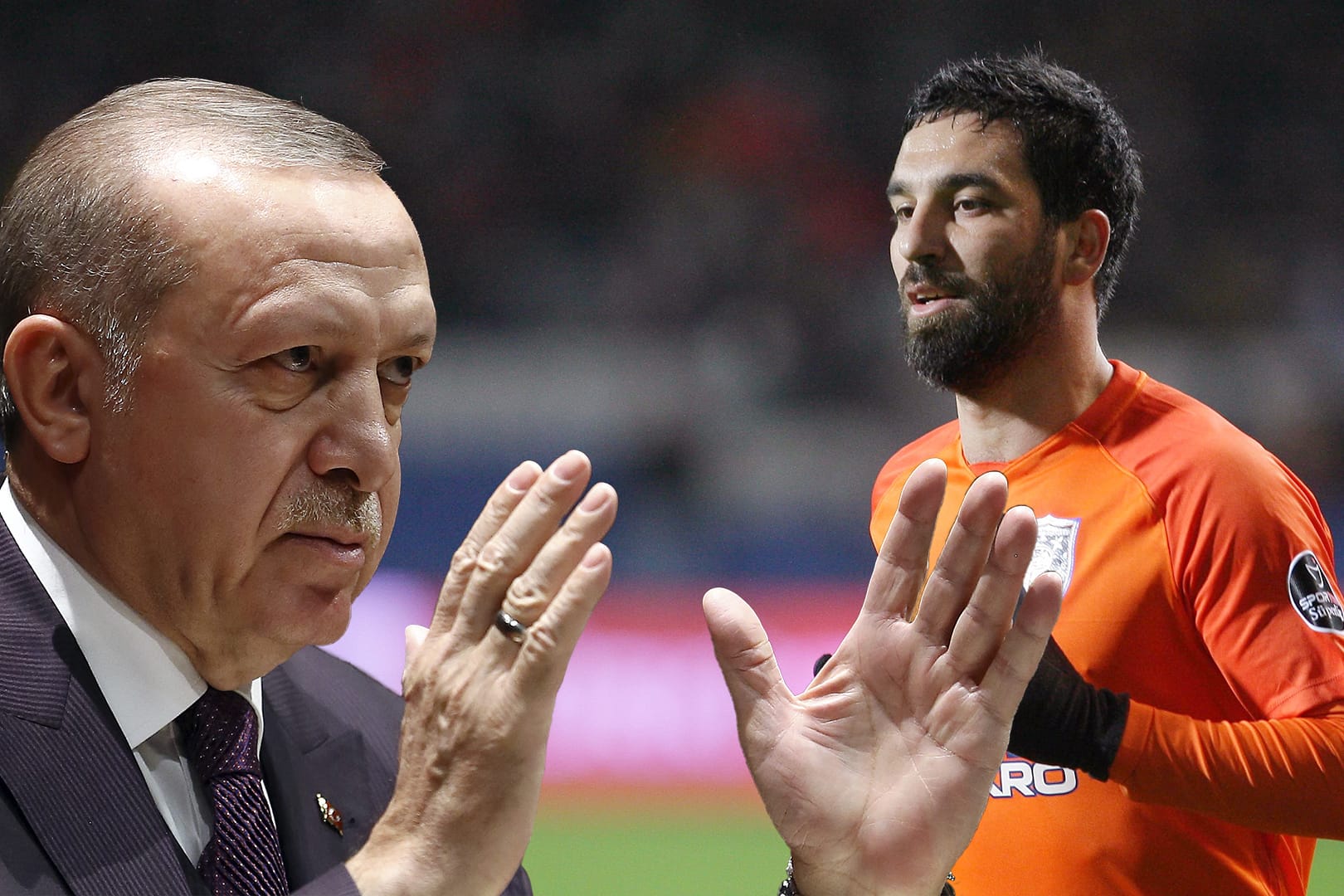 Gute Freunde: Präsident Recep Tayyip Erdogan (l.) und Nationalspieler Arda Turan.