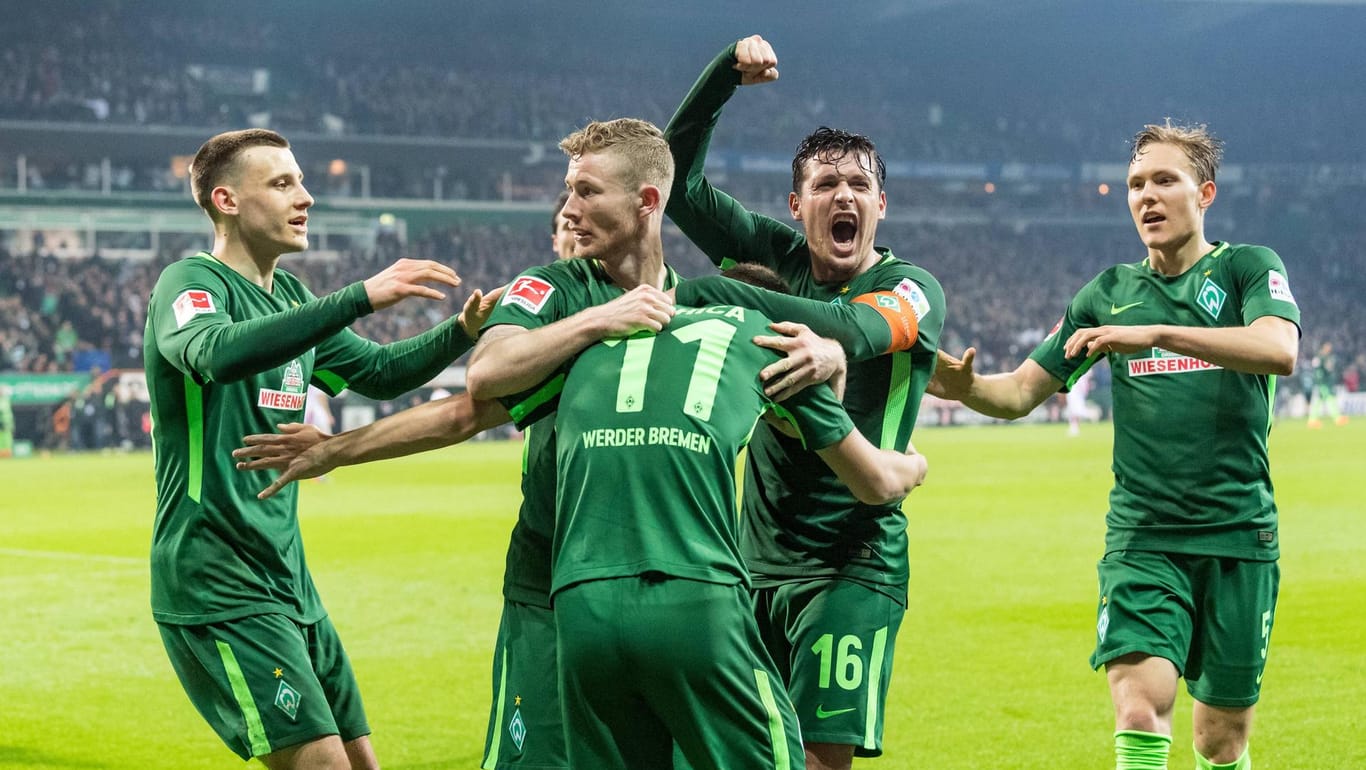 Bremer Jubel: Werder besiegte Angstgegner Köln im Montagsspiel mit 3:1.