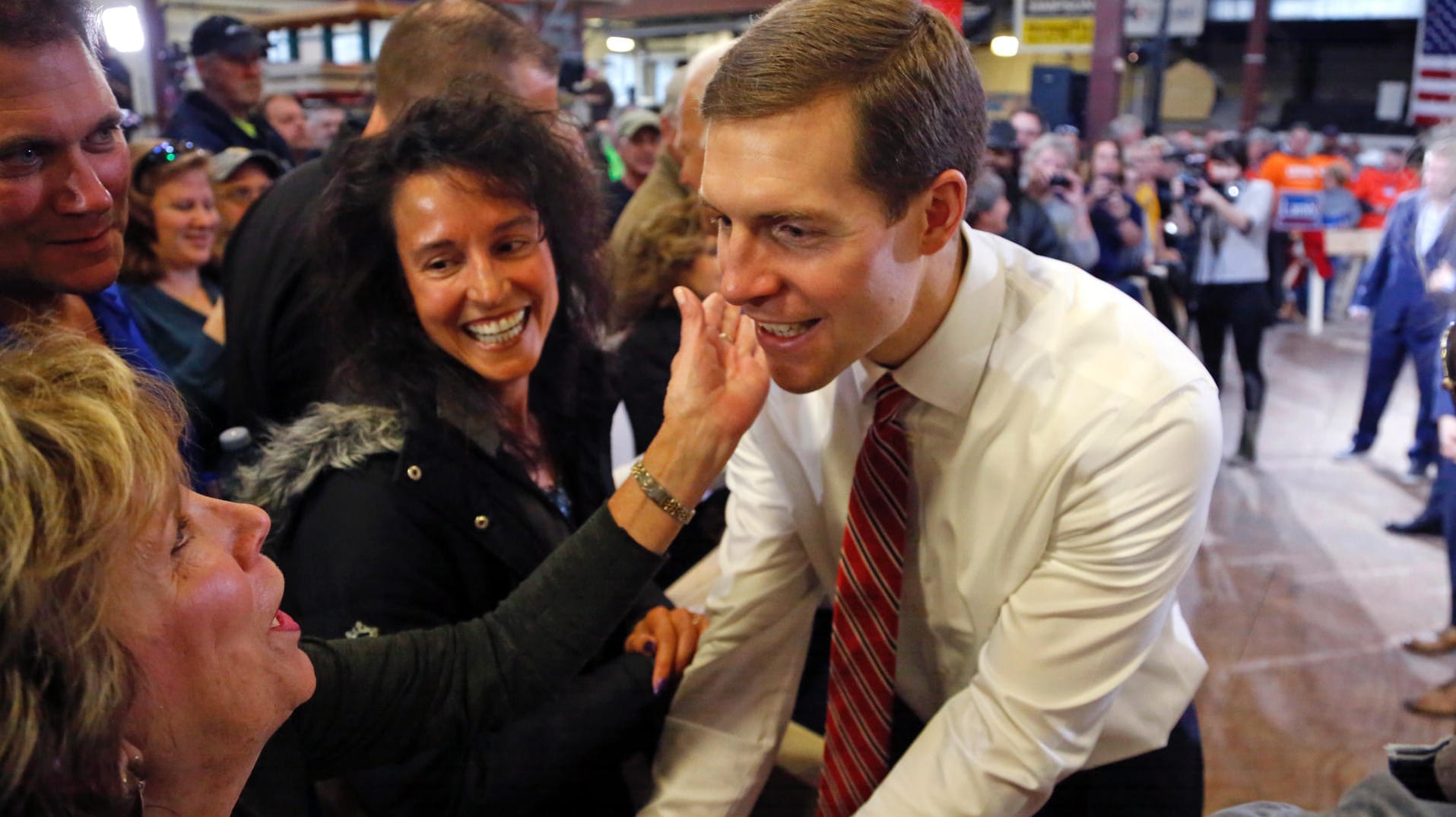 Conor Lamb im Wahlkampf: Der 33-jährige Demokrat liegt in den Umfragen knapp vorn