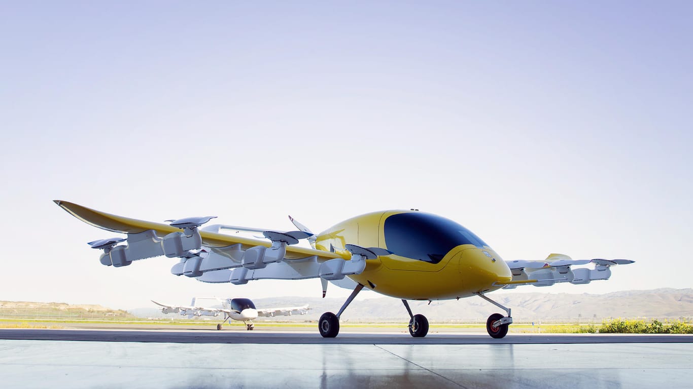 Modell Cora: Das autonome Lufttaxi von "Kitty Hawk" soll schon in drei Jahren Menschen von A nach B befördern.