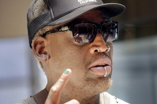 Der ehemalige US-Profi-Basketballer Dennis Rodman ist in den Schlagzeilen.