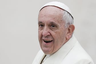 Papst Franziskus bei seiner wöchentlichen Generalaudienz auf dem Petersplatz.