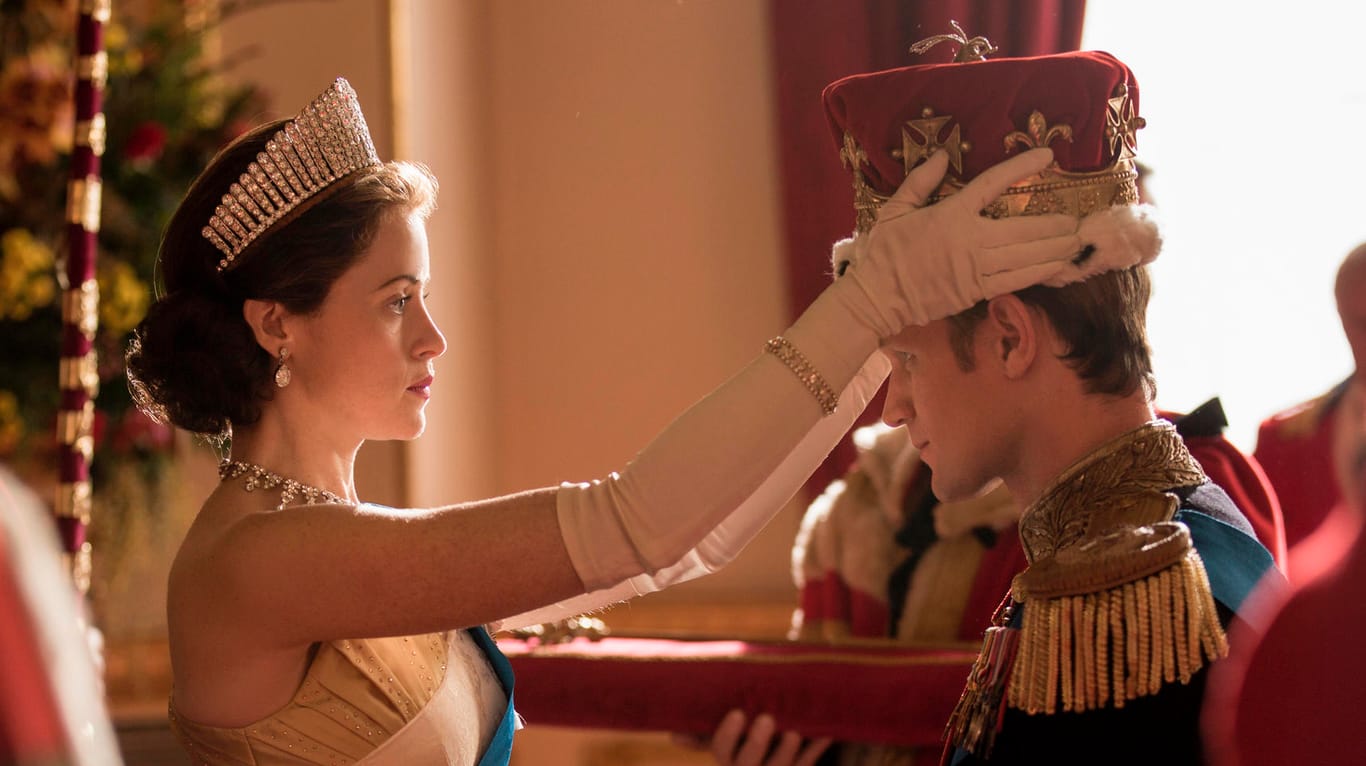 Claire Foy und Matt Smith: Sie spielt Königin Elizabeth, er mimt Gemahl Prinz Philip von Großbritannien.