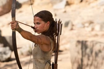 Alicia Vikander als Lara Croft in einer Szene des Films "Tomb Raider".
