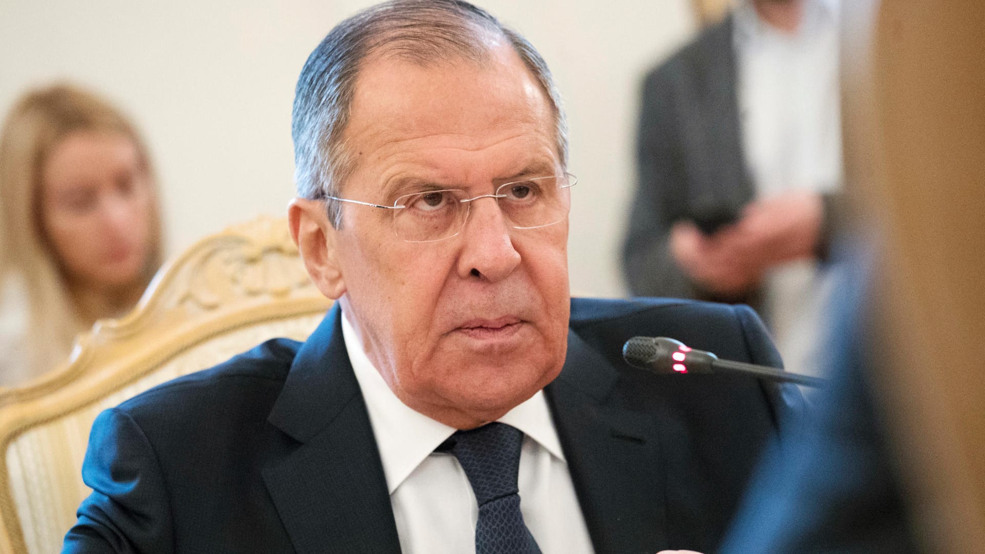 Russlands Außenminister Sergej Lawrow: Moskau will britische Diplomaten ausweisen. Russlands Außenminister Sergej Lawrow: Moskau will britische Diplomaten ausweisen.