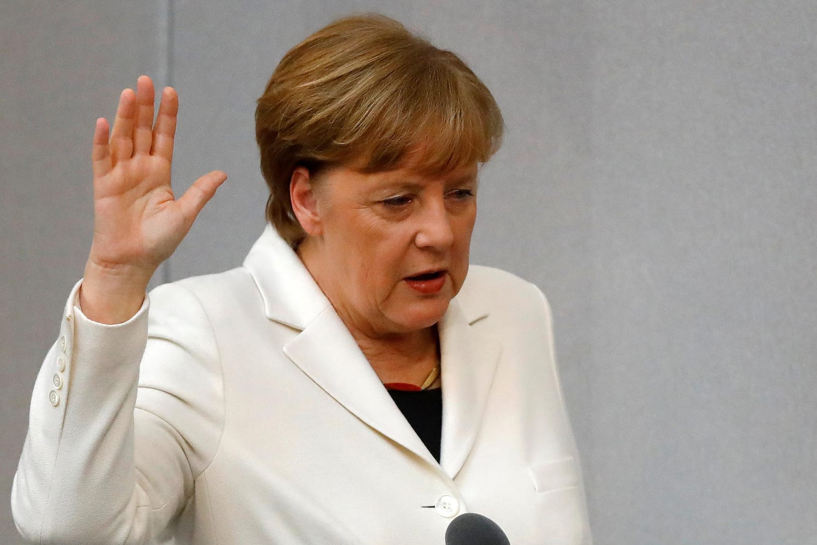 Vereidigung im Bundestag: Angela Merkel trat am Mittwoch ihre vierte Amtszeit als Bundeskanzlerin an.