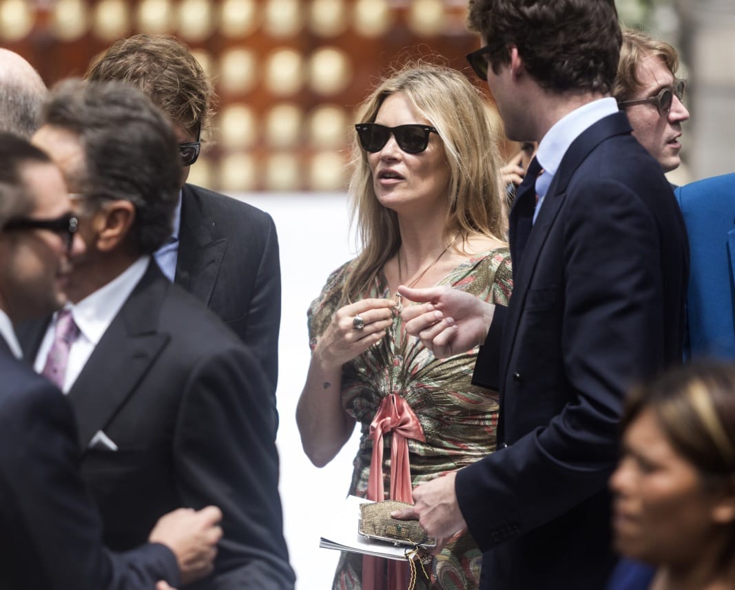 Kate Moss: ein Supermodel unter den Hochzeitsgästen