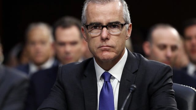 Andrew McCabe bei einer Anhörung im Kapitol.