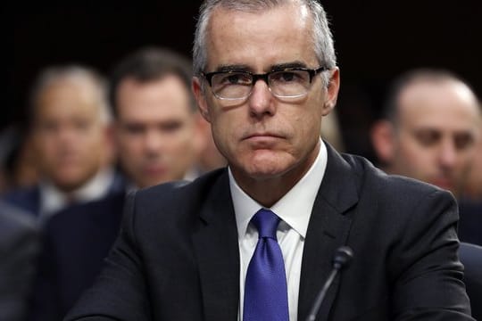 Andrew McCabe bei einer Anhörung im Kapitol.