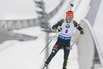 Laura Dahlmeier: Als Schlussläuferin katapultierte die Olympiasiegerin ihre Team vom dritten auf den zweiten Platz.