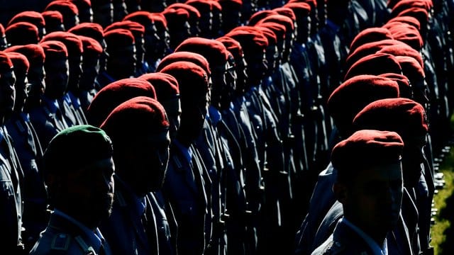 Rekruten der Bundeswehr. Rekruten der Bundeswehr.