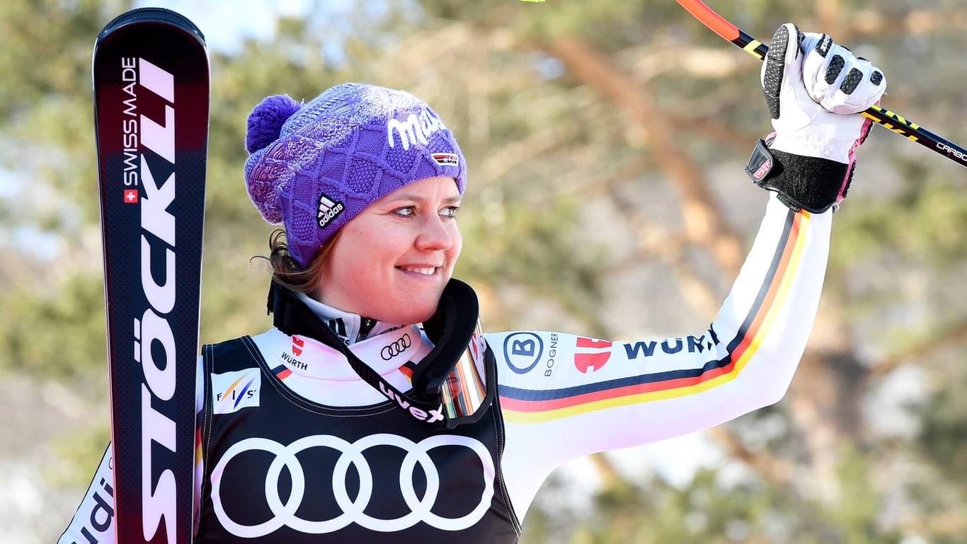 Bei Olympia ohne Medaille, im Weltcup obenauf: Viktoria Rebensburg.