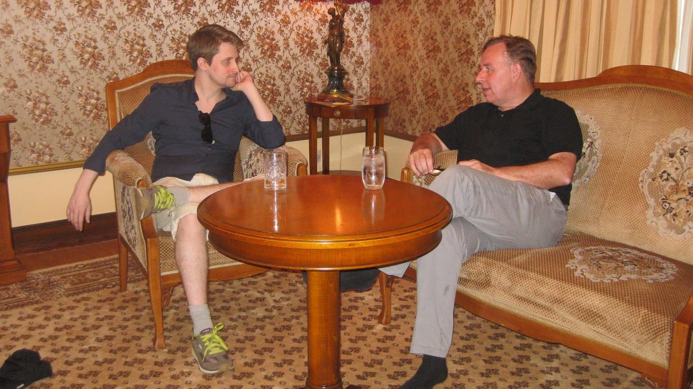 The whistleblower and his lawyer: Robert Tibbo and Edward Snowden in Russia, June 2016