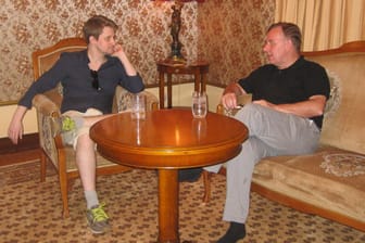 The whistleblower and his lawyer: Robert Tibbo and Edward Snowden in Russia, June 2016