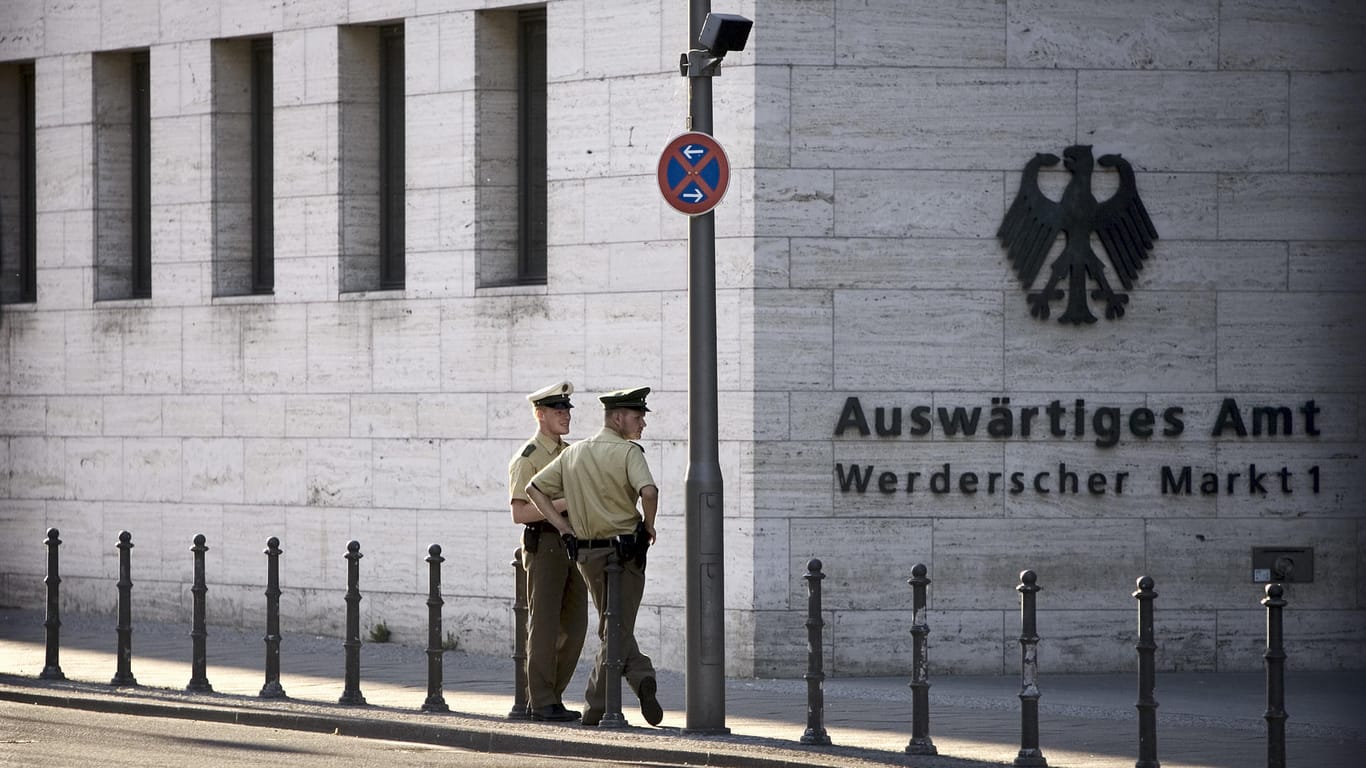 Das Auswärtige Amt in Berlin: Nach Hackerattacken zieht die Bundesregierung Gegenangriffe in Betracht.