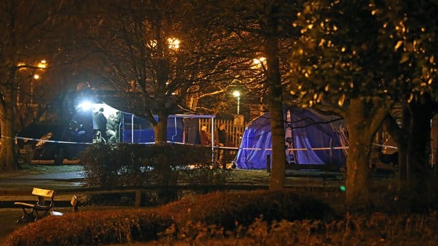 In diesem Park in Salisbury wurden Skripal und seine Tochter bewusstlos aufgefunden. In diesem Park in Salisbury wurden Skripal und seine Tochter bewusstlos aufgefunden.