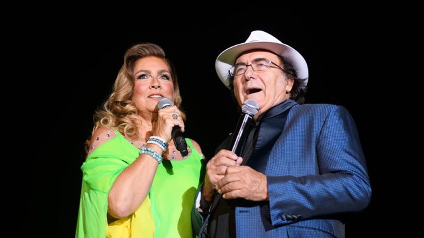 Das italienische Pop-Duo Al Bano (bürgerlich Albano Carrisi) und Romina Power in Hamburg.
