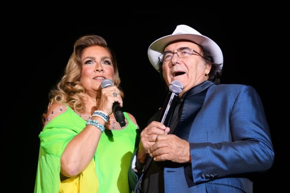 Das italienische Pop-Duo Al Bano (bürgerlich Albano Carrisi) und Romina Power in Hamburg.