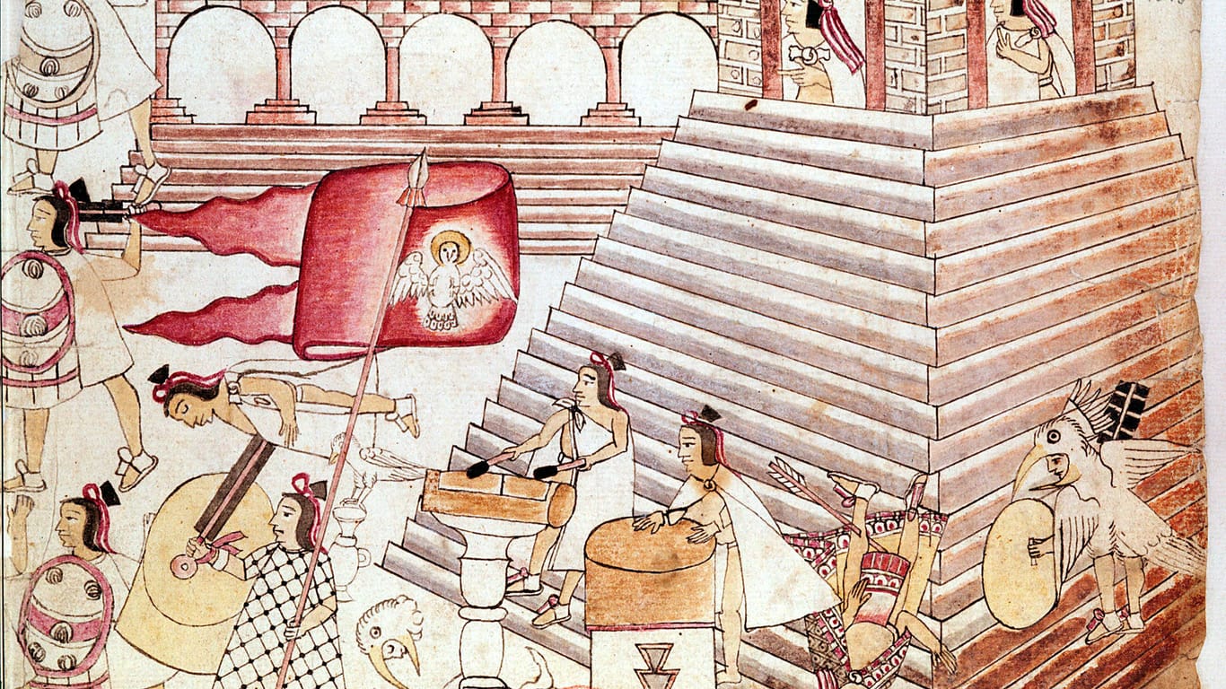 Szenen aus dem Aztekenreich: Der spanische Konquistador Hernán Cortés landete 1519 im heutigen Mexiko und brachte die Hochkultur zu Fall.