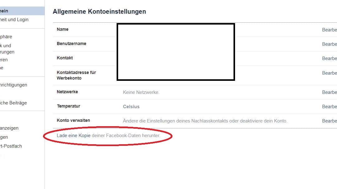 Facebook-Daten runterladen: So bekommt man die ganze Historie in einem Dokument.