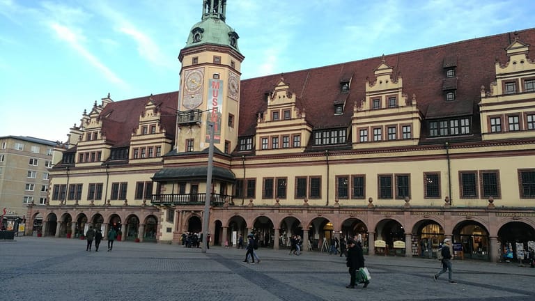 Leipzig: Das Rathaus in der Messestadt wurde im 16. Jahrhundert nach Plänen von Hieronymus Lotter gebaut.
